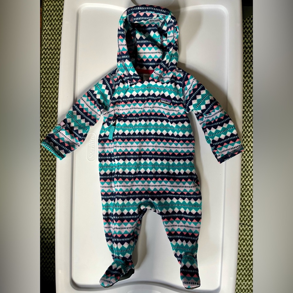 Patagonia Patterned Fleece Bunting Snowsuit